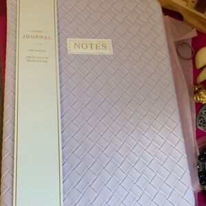 Eccolo Lavender Woven-Pattern Notes Journal